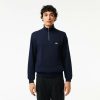 Pullovers | LACOSTE Sweatshirt A Col Montant Zippe En Coton Uni