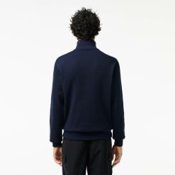 Pullovers | LACOSTE Sweatshirt A Col Montant Zippe En Coton Uni