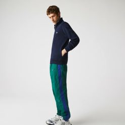 Pullovers | LACOSTE Sweatshirt A Col Montant Zippe En Coton Uni