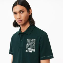 Polos | LACOSTE Polo Lacoste Movement Imprime Devant Et Dos