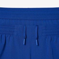 Vetements De Sport | LACOSTE Short A Carreaux Homme Lacoste Sport En Mesh Extensible