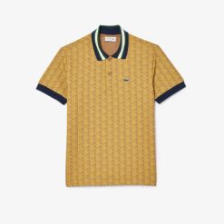 Polos | LACOSTE Polo Motif Monogramme Classic Fit A Col Contraste