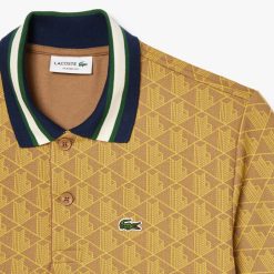 Polos | LACOSTE Polo Motif Monogramme Classic Fit A Col Contraste