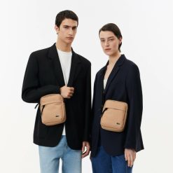 Sacs A Main & Cabas | LACOSTE Sacoche Zippee Unie Lacoste Avec Poche Sur Le Devant