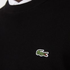 Pullovers | LACOSTE Pull A Col Rond En Coton Uni