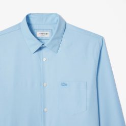 Chemises | LACOSTE Chemise Regular Fit Unie En Coton Premium