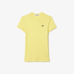 T-Shirts | LACOSTE T-Shirt Cotele Slim Fit En Coton