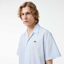 Chemises | LACOSTE Chemise Manches Courtes Imprime Monogramme