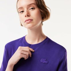 T-Shirts | LACOSTE T-Shirt Avec Crocodile En Relief Sur La Poitrine