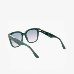 Lunettes De Soleil | LACOSTE Lunettes De Soleil Femme Rectangulaires Croco Skin En Acetate