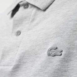 Polos | LACOSTE Polo Homme Slim Fit En Pique Stretch Avec Marquage Lacoste