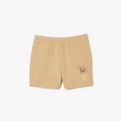 Pantalons & Shorts | LACOSTE Short Jogger En Pique Double-Face Imprime