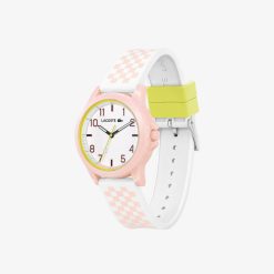 Accessoires | LACOSTE Montre 3 Aiguilles Rider Bracelet En Silicone Avec Imprime Rose