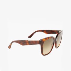 Lunettes De Soleil | LACOSTE Lunettes De Soleil Femme Rectangulaires Croco Skin En Acetate