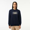 Sweatshirts | LACOSTE Sweatshirt Jogger Oversize Imprime Tennis En Molleton