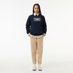 Sweatshirts | LACOSTE Sweatshirt Jogger Oversize Imprime Tennis En Molleton