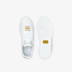 Sneakers | LACOSTE Sneakers Carnaby Pro Femme Lacoste En Cuir Avec Detail Metallique