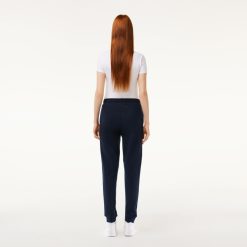 Pantalons & Shorts | LACOSTE Pantalon De Survetement Jogger Femme Lacoste En Molleton