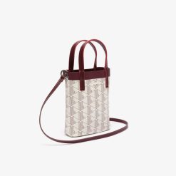 Sacs A Main & Cabas | LACOSTE Mini Sac Cabas Avec Monogramme En Toile Enduite