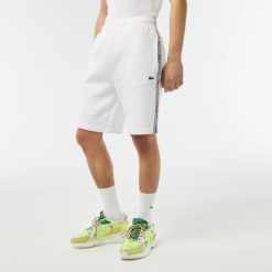 Pantalons & Shorts | LACOSTE Short Jogger Homme Lacoste En Molleton De Coton