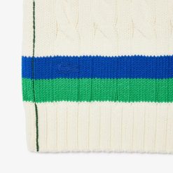 Pullovers | LACOSTE Pull Sans Manche En Laine Torsadee