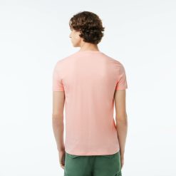 T-Shirts | LACOSTE T-Shirt Col Rond En Jersey De Coton Pima Uni