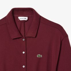 Robes & Jupes | LACOSTE Robe Polo Ample Ceinturee En Petit Pique De Coton