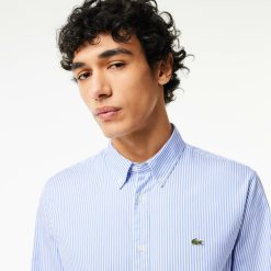 Chemises | LACOSTE Chemise Regular Fit En Coton A Rayures