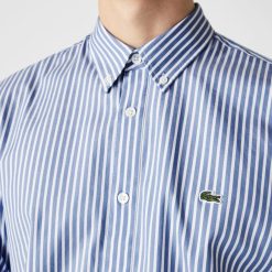 Chemises | LACOSTE Chemise Regular Fit En Coton A Rayures