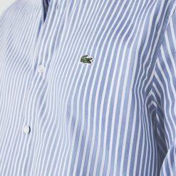 Chemises | LACOSTE Chemise Regular Fit En Coton A Rayures