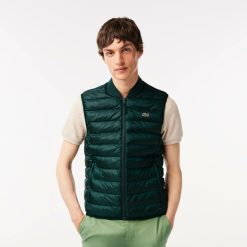 Manteaux & Vestes | LACOSTE Doudoune Homme Lacoste Sans Manche Deperlante Avec Rembourrage