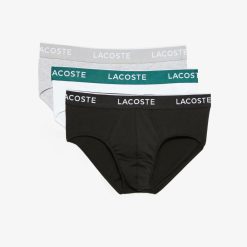 Sous-Vetements & Vetements D'Interieur | LACOSTE Lot De 3 Slips Casual