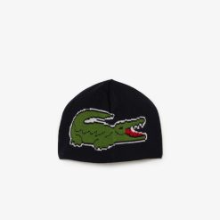 Chapeaux & Casquettes | LACOSTE Coffret Bonnet Et Echarpe Avec Motif Crocodile