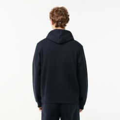 Sweatshirts | LACOSTE Sweatshirt A Capuche Jogger Avec Crocodile Matelasse