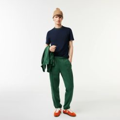 T-Shirts | LACOSTE T-Shirt Avec Col Raye En Mini Pique Stretch