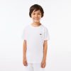 Vetements Garcon | LACOSTE T-Shirt Garcon Lacoste Sport En Coton Melange Respirant Uni