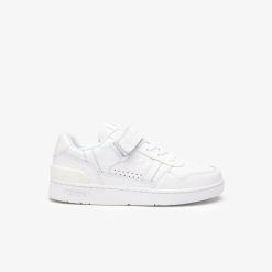 Sneakers | LACOSTE Sneakers T-Clip Velcro Femme En Cuir