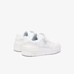 Sneakers | LACOSTE Sneakers T-Clip Velcro Femme En Cuir