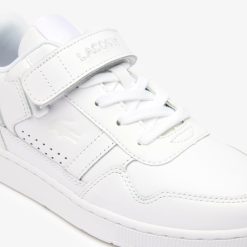 Sneakers | LACOSTE Sneakers T-Clip Velcro Femme En Cuir