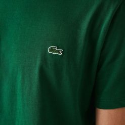 T-Shirts | LACOSTE T-Shirt Col Rond En Jersey De Coton Pima Uni