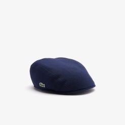 Chapeaux & Casquettes | LACOSTE Beret Unie Uni En Coton Avec Crocodile Brode