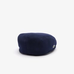 Chapeaux & Casquettes | LACOSTE Beret Unie Uni En Coton Avec Crocodile Brode