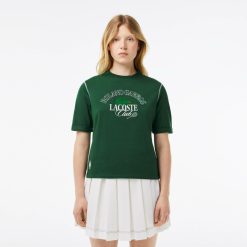 Vetements De Sport | LACOSTE T-Shirt En Coton Edition Roland Garros