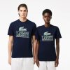 T-Shirts | LACOSTE T-Shirt Regular Fit En Jersey Epais De Coton