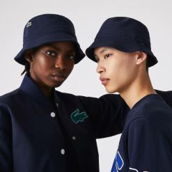 Chapeaux & Casquettes | LACOSTE Bob Unie En Pique De Coton Biologique Uni