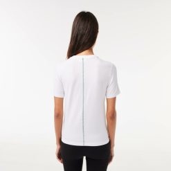 T-Shirts | LACOSTE T-Shirt Slim Fit A Col Rond En Coton Melange