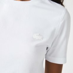 T-Shirts | LACOSTE T-Shirt Slim Fit A Col Rond En Coton Melange