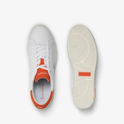 Sneakers | LACOSTE Sneakers Powercourt 2.0 Homme En Cuir Orange