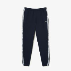 Pantalons & Shorts | LACOSTE Pantalon De Survetement Jogger Homme Lacoste Avec Bandes Siglees