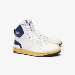 Sneakers | LACOSTE Sneakers L001 Mid Homme En Cuir Detail Colore